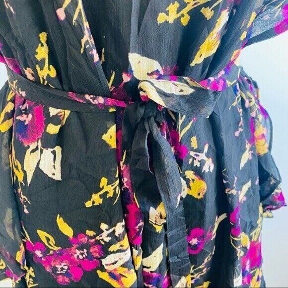 JESSICA Simpson Ruffled Floral-Print Dress size small - Picture 5 of 9